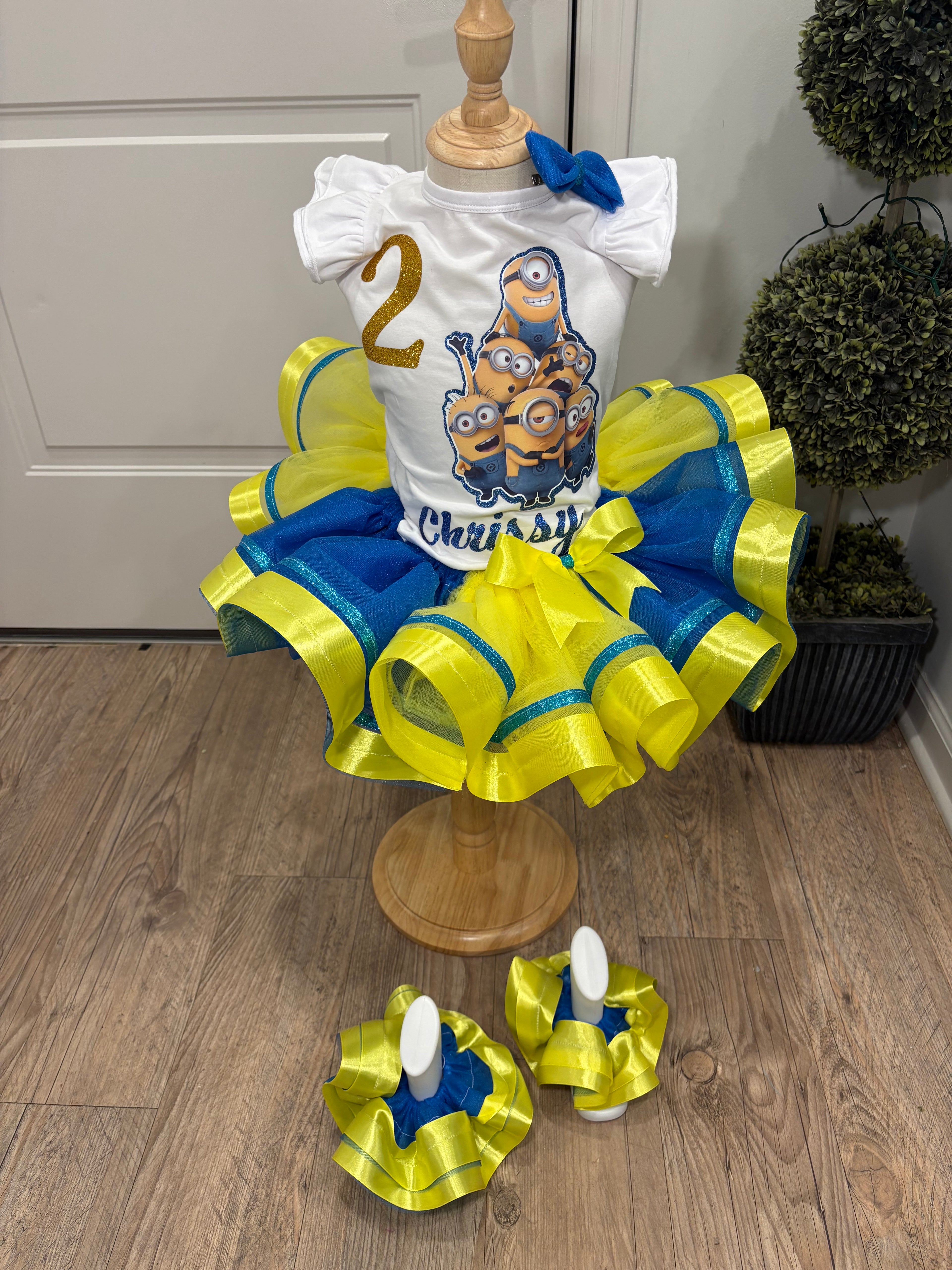 Custom Tutu Set w Ruffle Socks